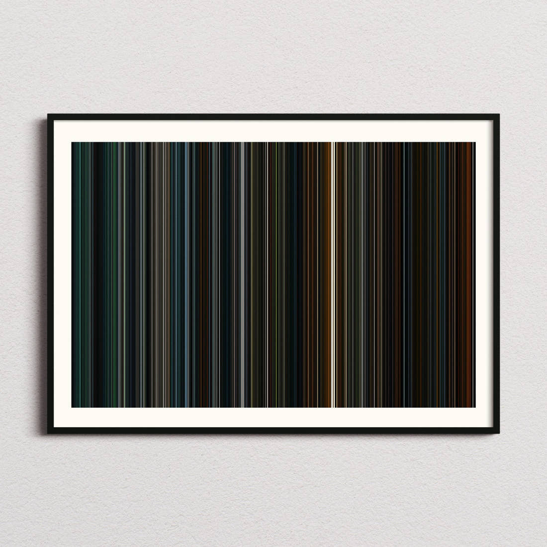 Dawn of the Planet of the Apes Movie Barcode Poster - Barcode Only