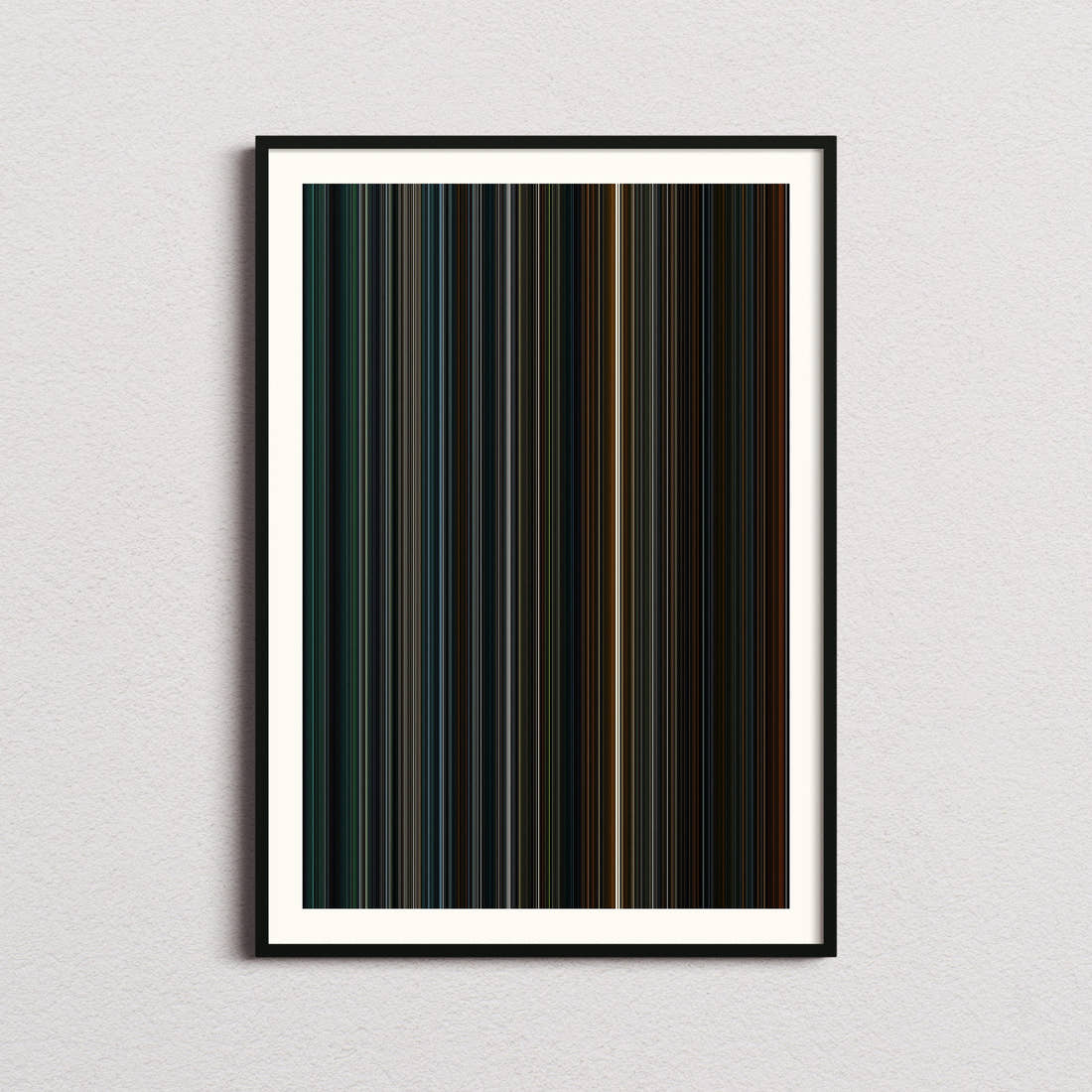Dawn of the Planet of the Apes Movie Barcode Poster - Barcode Only
