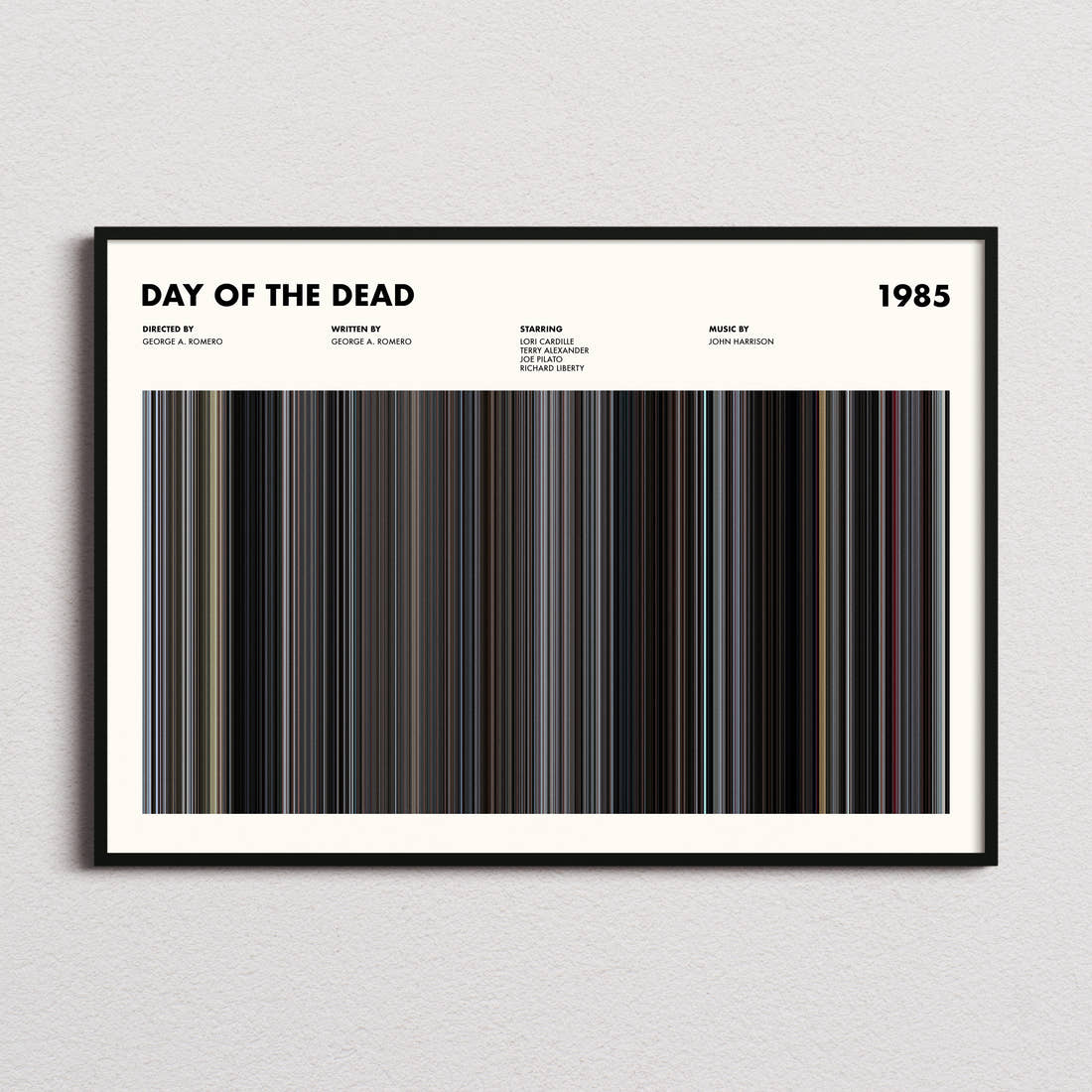 Day of the Dead Movie Barcode Poster