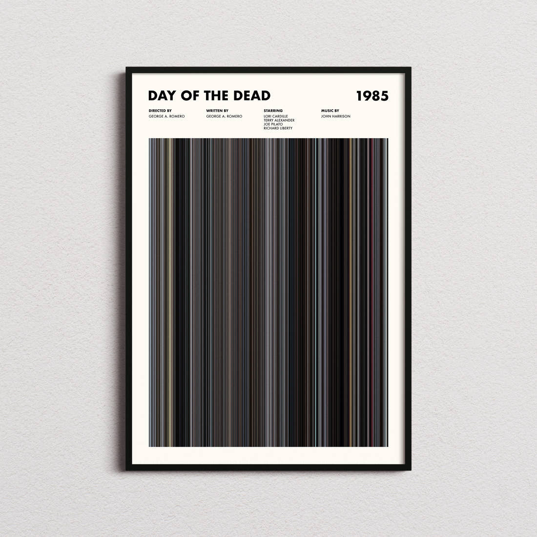 Day of the Dead Movie Barcode Poster