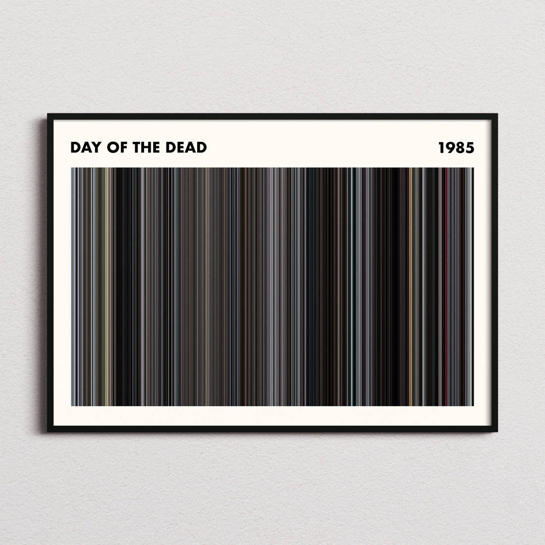 Day of the Dead Movie Barcode Poster - Simplified