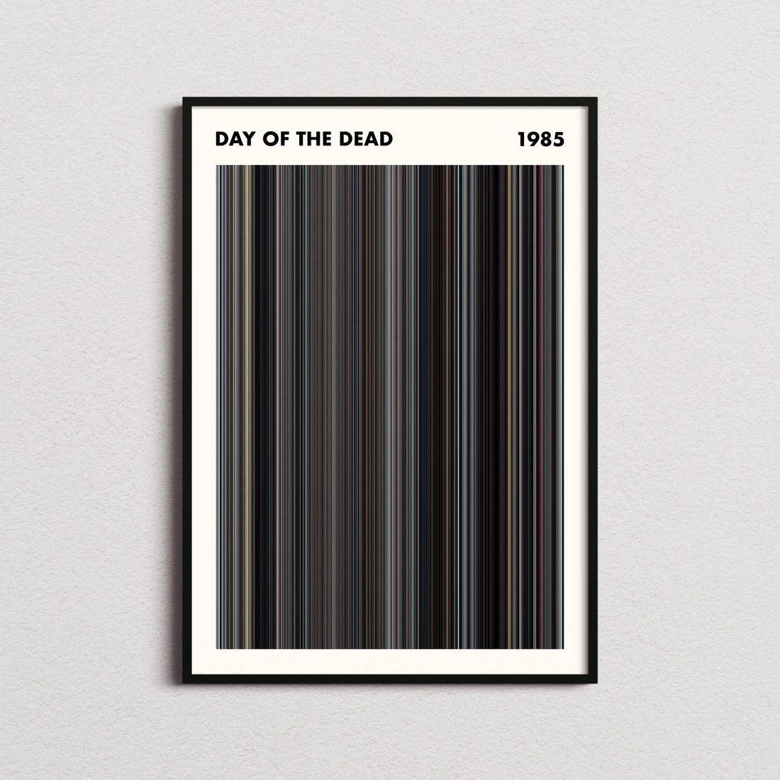 Day of the Dead Movie Barcode Poster - Simplified