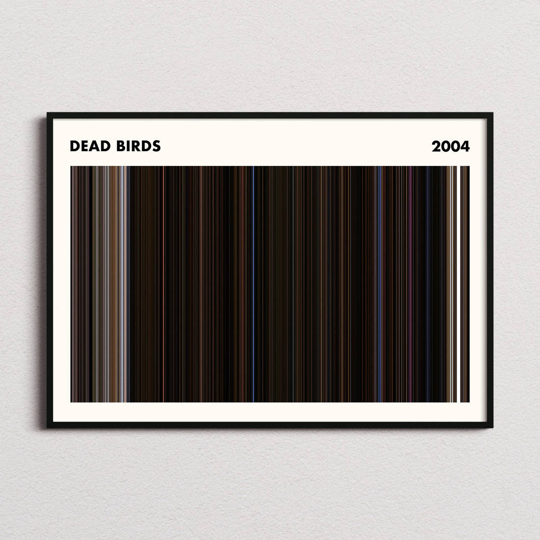 Dead Birds Movie Barcode Poster - Simplified