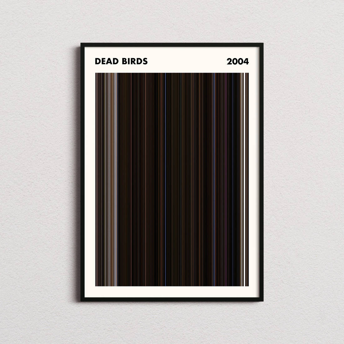 Dead Birds Movie Barcode Poster - Simplified