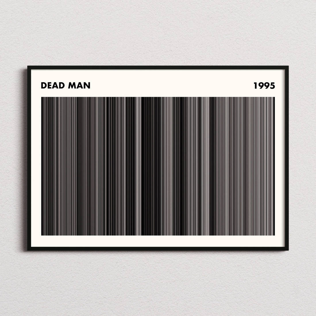 Dead Man Movie Barcode Poster - Simplified
