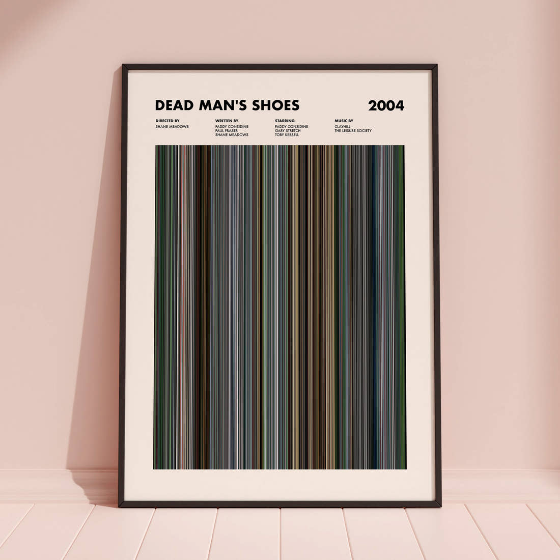 Dead Man's Shoes Movie Barcode Poster