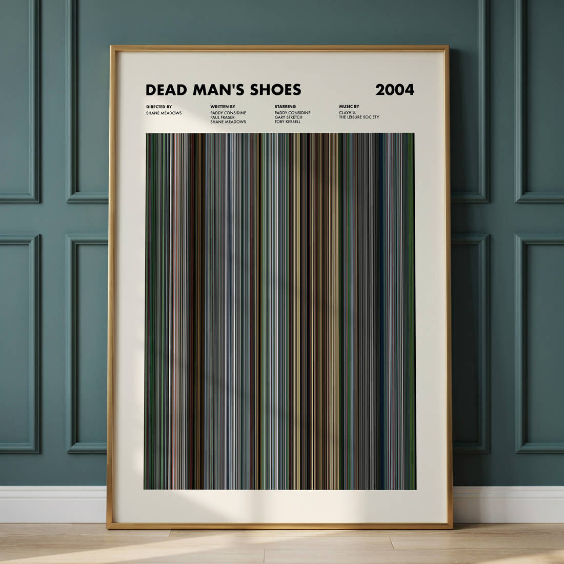 Dead Man's Shoes Movie Barcode Poster