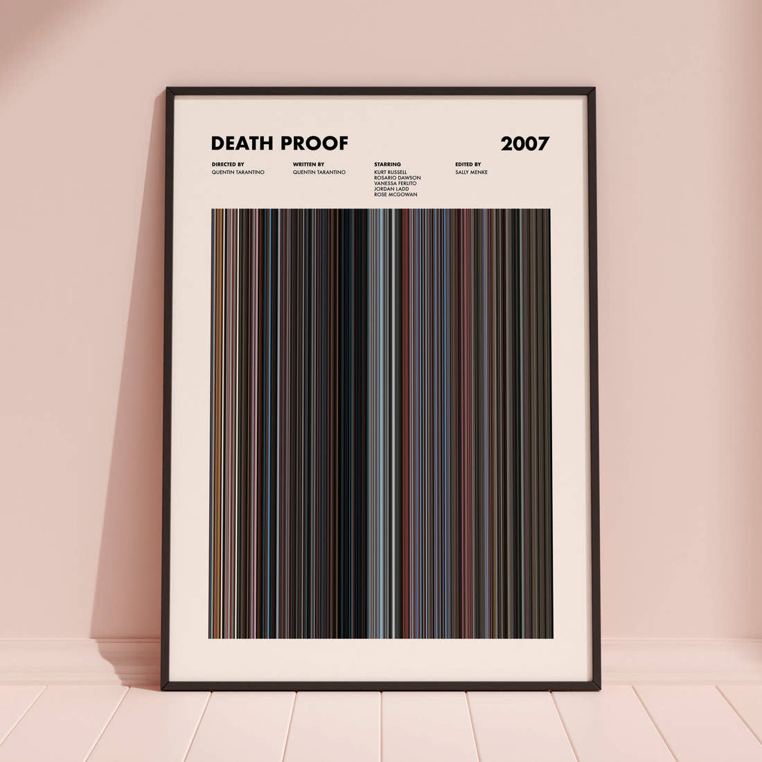 Death Proof Movie Barcode Poster