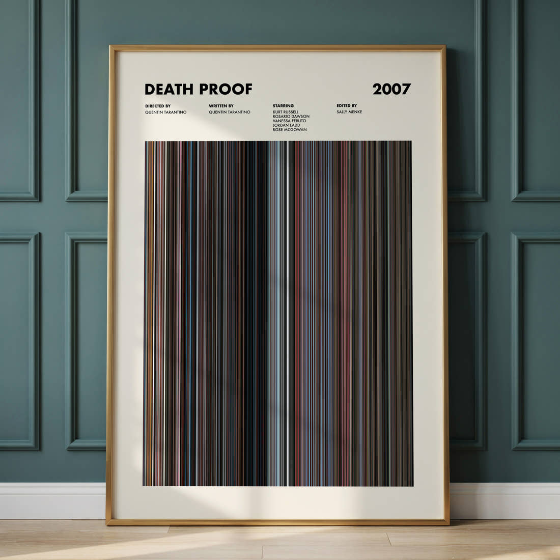 Death Proof Movie Barcode Poster