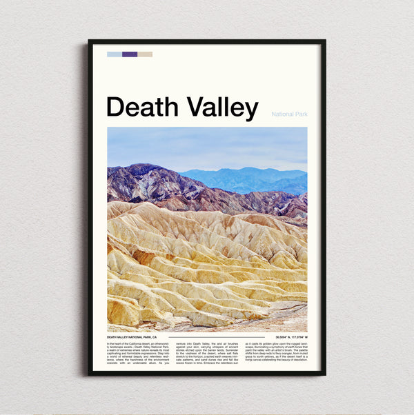 Death Valley - Zabriskie Point - Travel Print