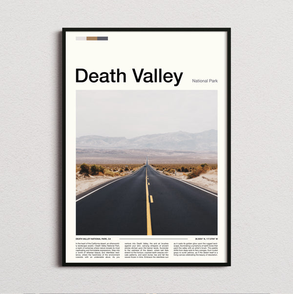 Death Valley - Desert Road - Travel Print