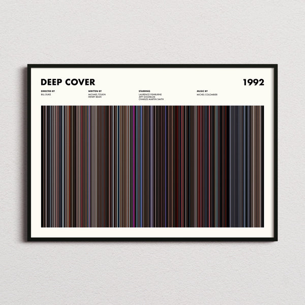 Deep Cover Movie Barcode Poster