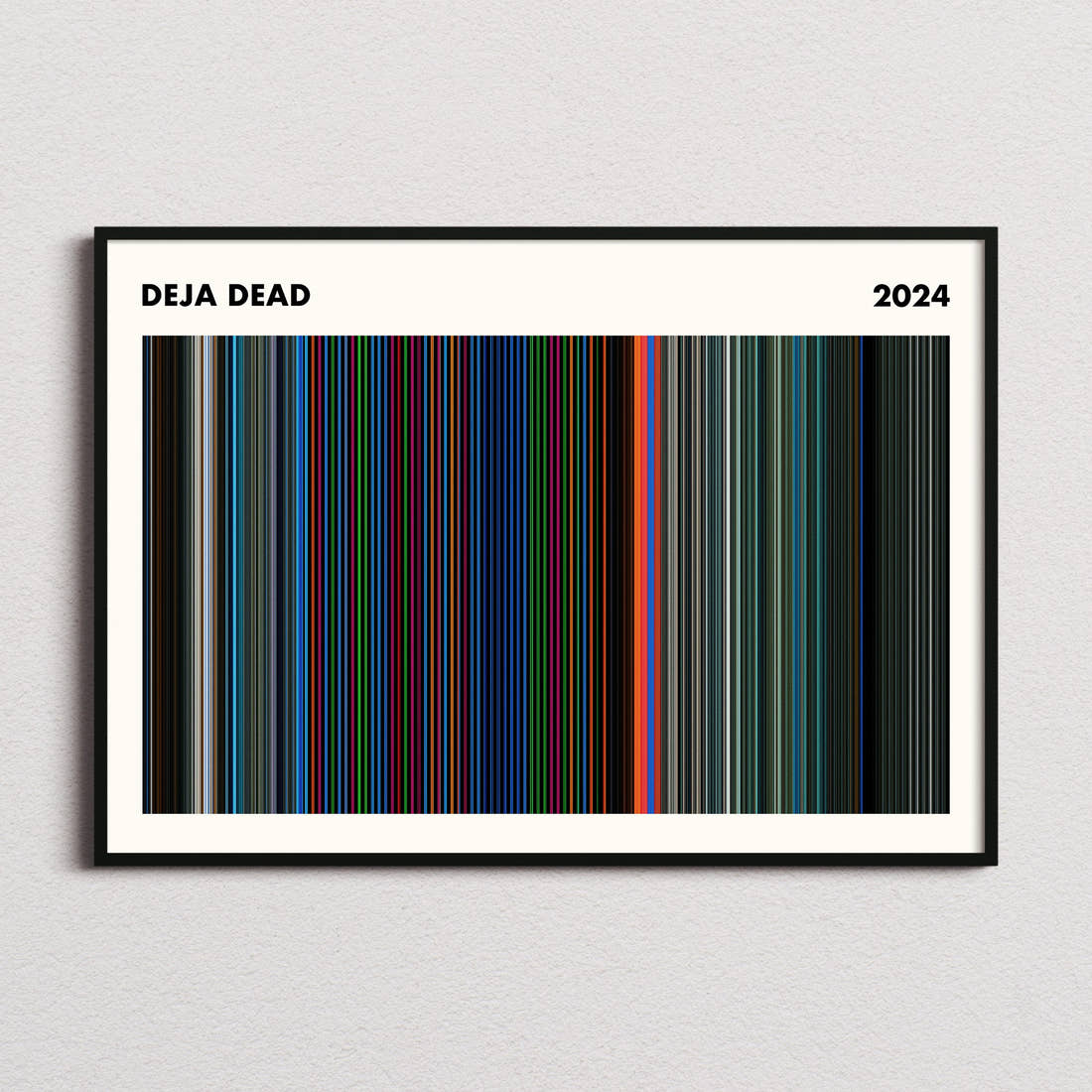 Deja Dead Movie Barcode Poster - Simplified