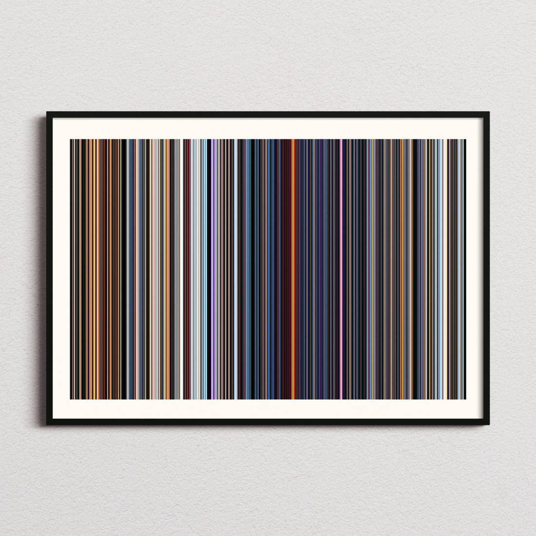 Demon Slayer: Mugen Train Movie Barcode Poster - Barcode Only
