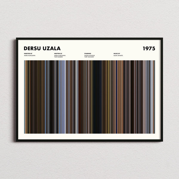 Dersu Uzala Movie Barcode Poster