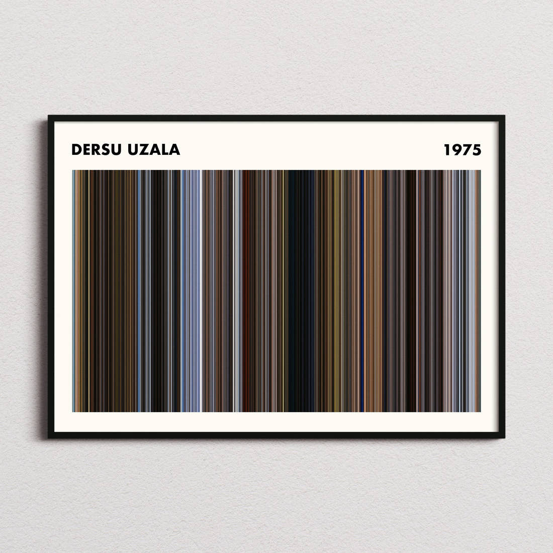 Dersu Uzala Movie Barcode Poster - Simplified