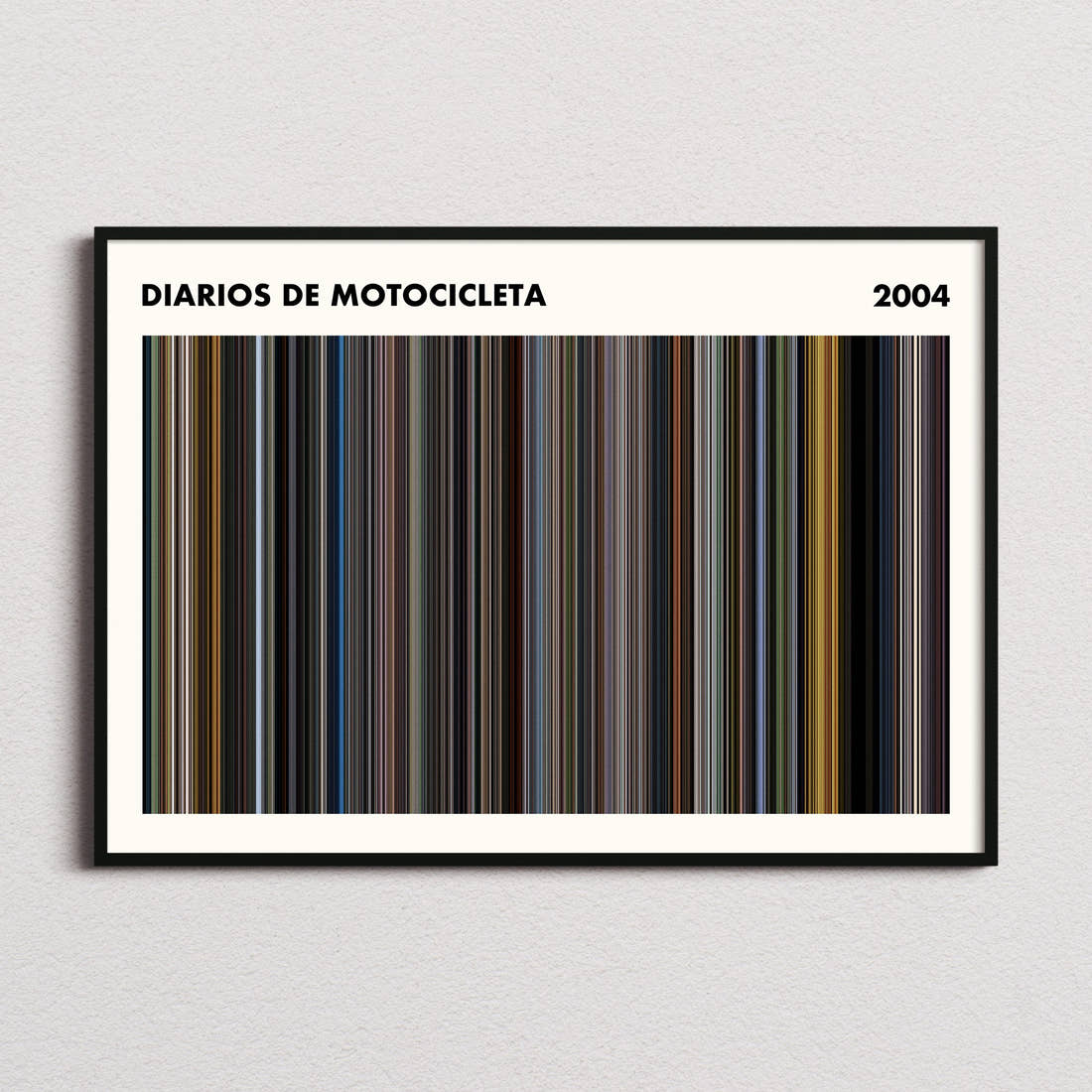 Diarios de Motocicleta Movie Barcode Poster - Simplified