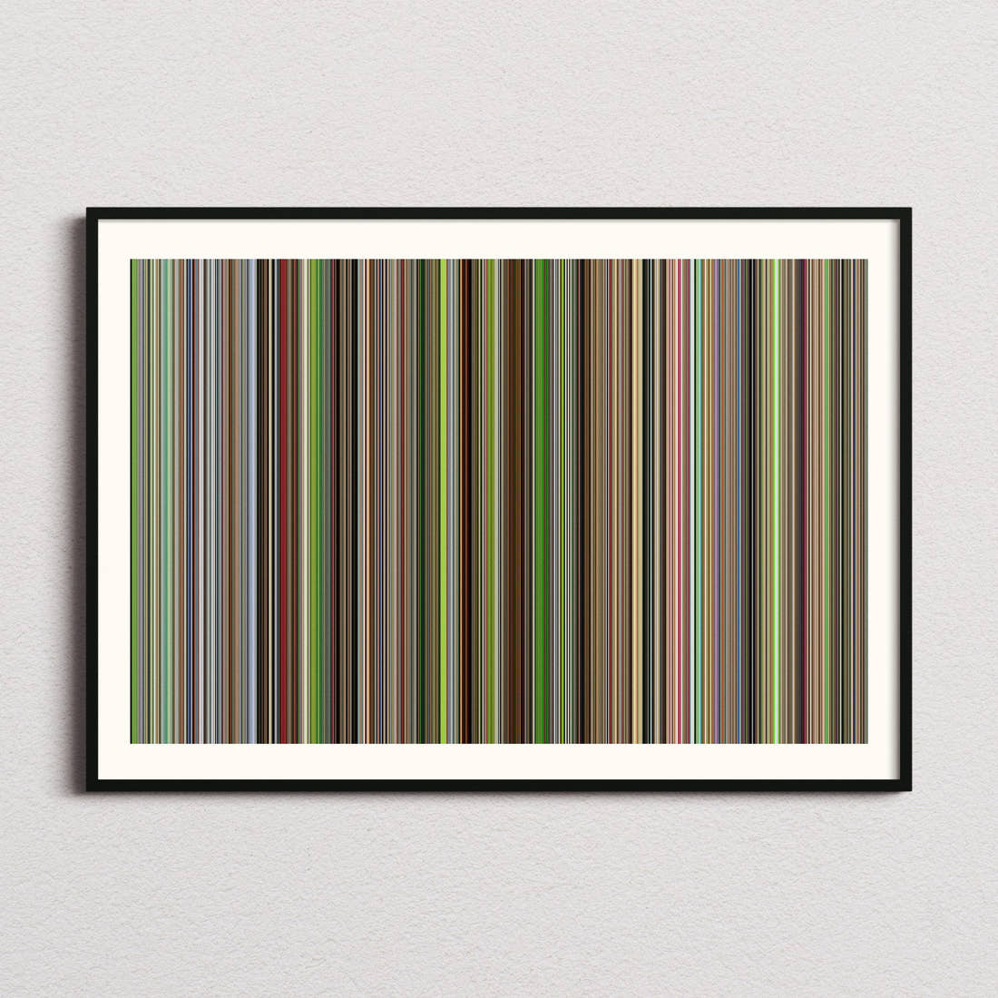 Dilwale Dulhania Le Jayenge Movie Barcode Poster - Barcode Only