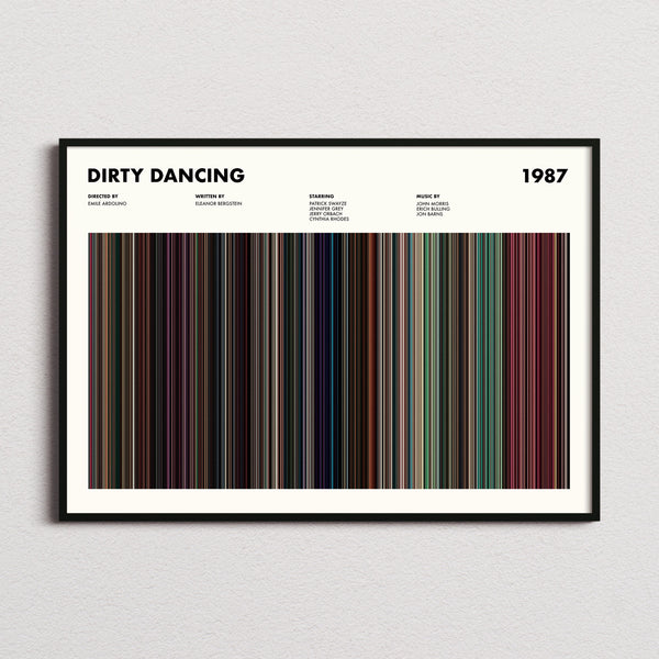 Dirty Dancing Movie Barcode Poster