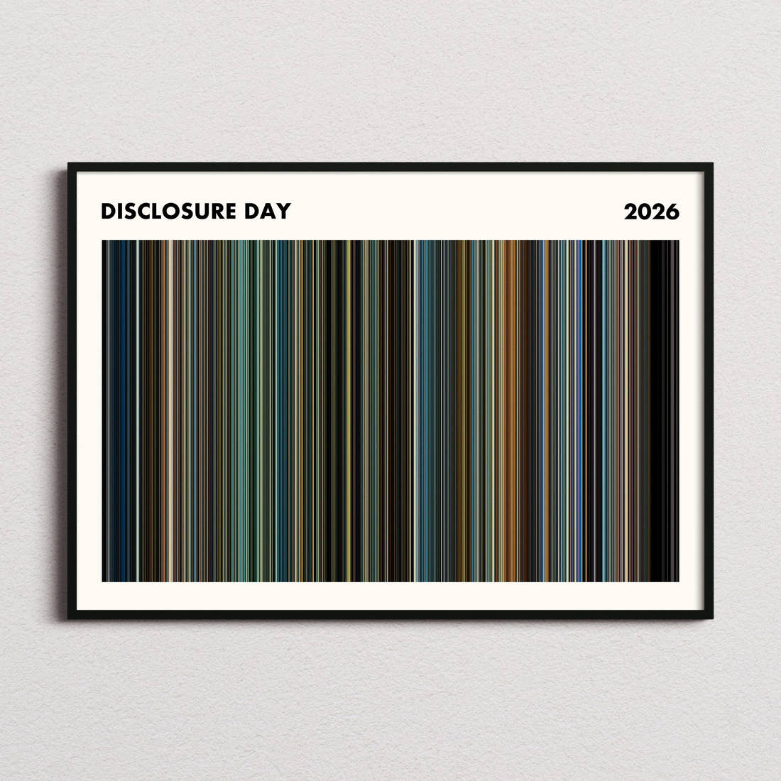 Disclosure Day Movie Barcode Poster - Simplified