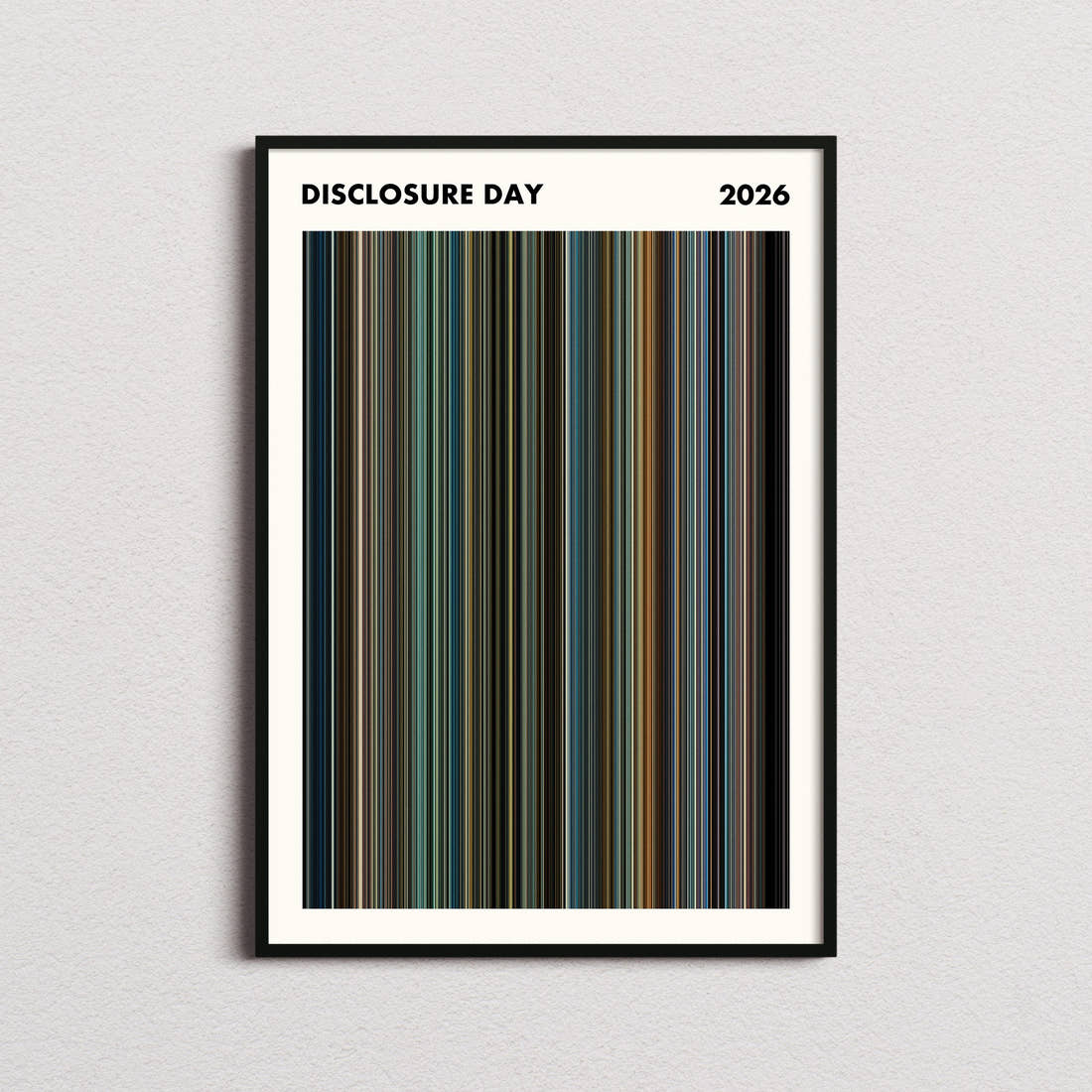 Disclosure Day Movie Barcode Poster - Simplified