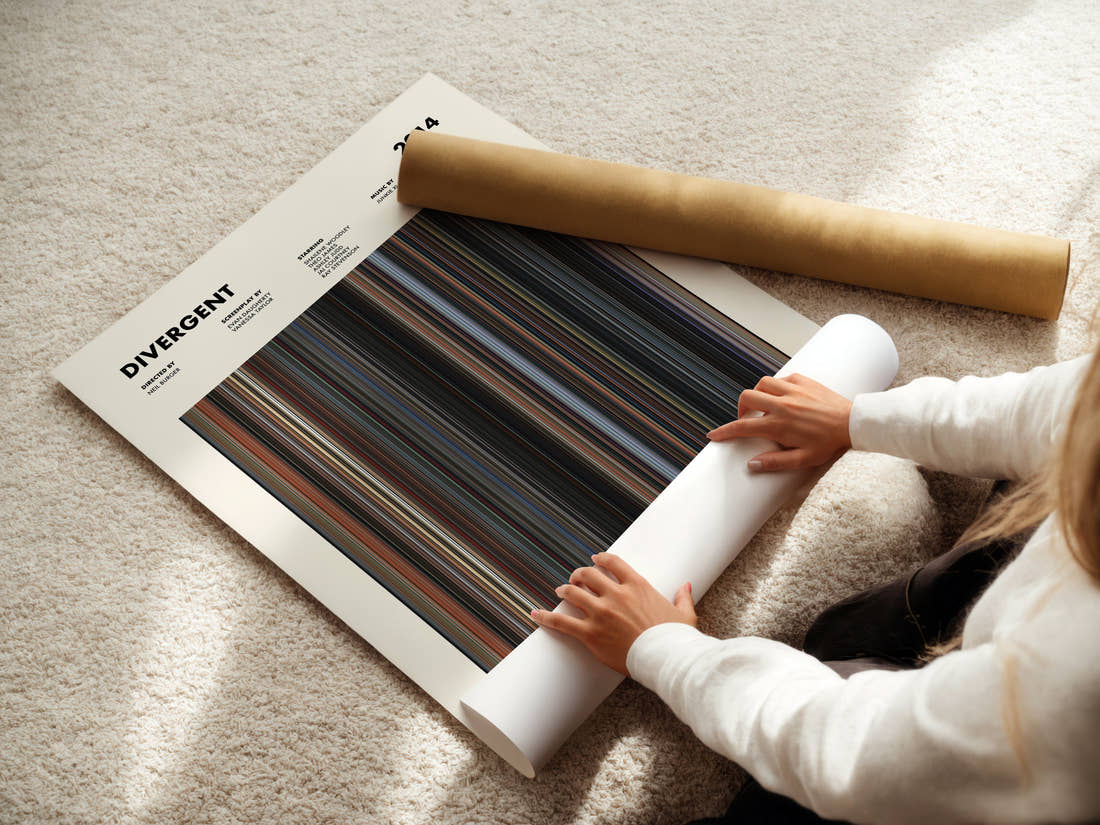 Divergent Movie Barcode Poster