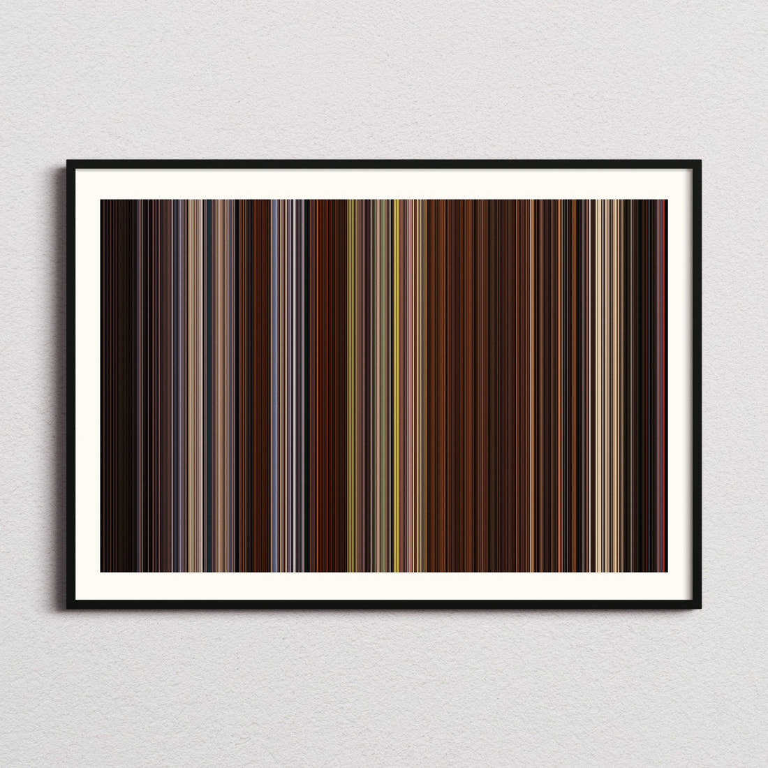 Django Unchained Movie Barcode Poster - Barcode Only