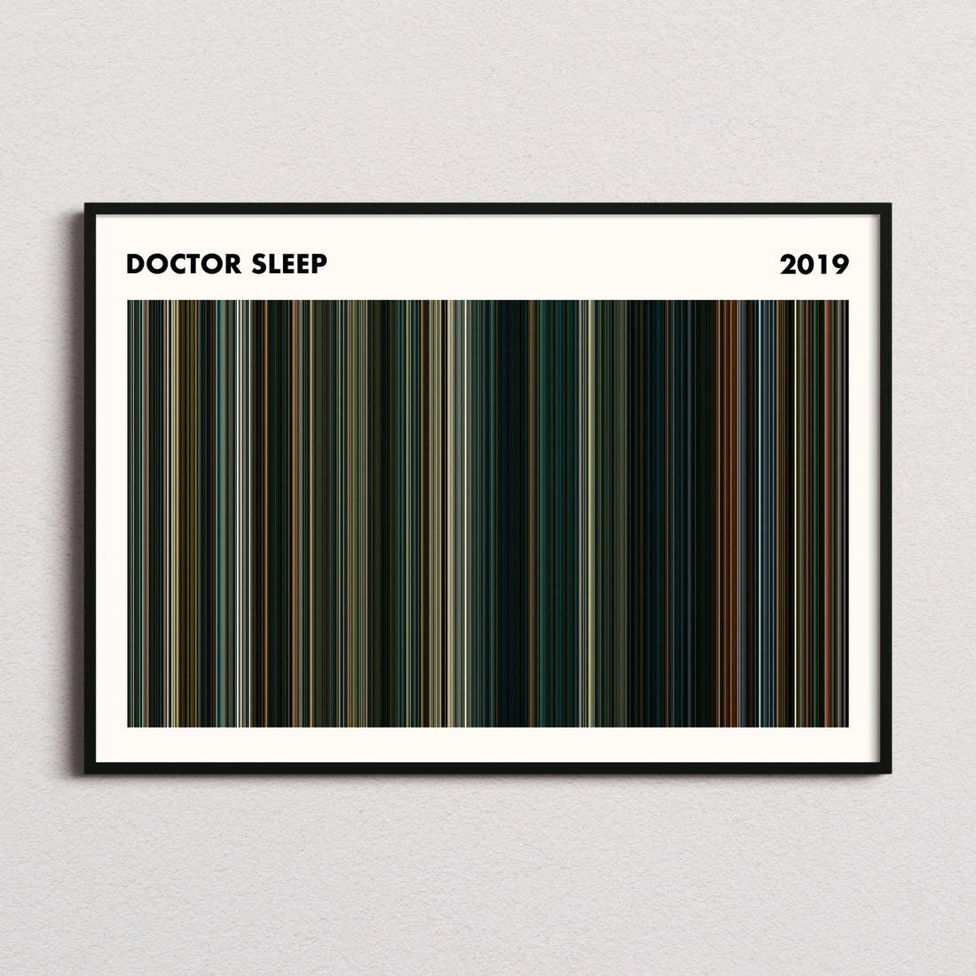 Doctor Sleep Movie Barcode Poster - Simplified