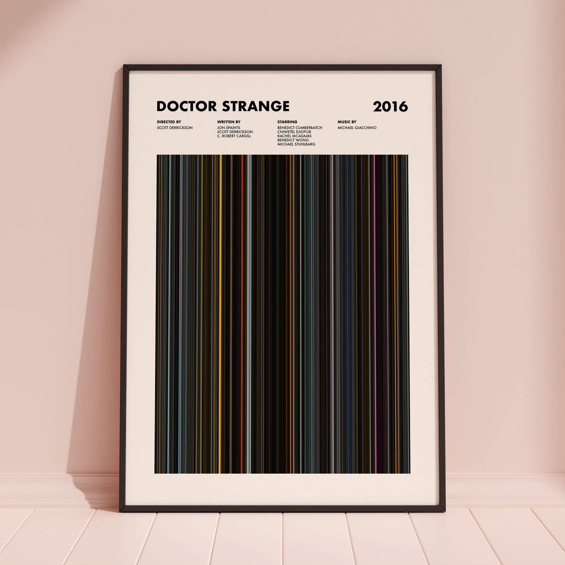 Doctor Strange Movie Barcode Poster