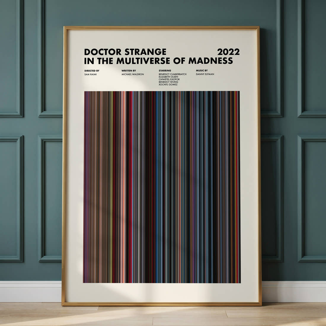 Doctor Strange in the Multiverse of Madness Movie Barcode Poster