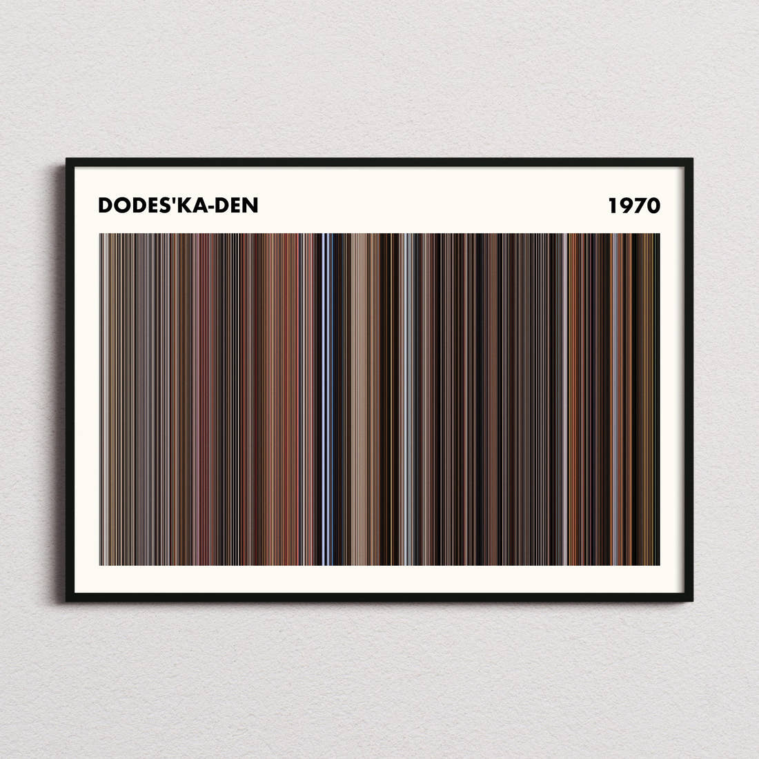 Dodes'ka-den Movie Barcode Poster - Simplified