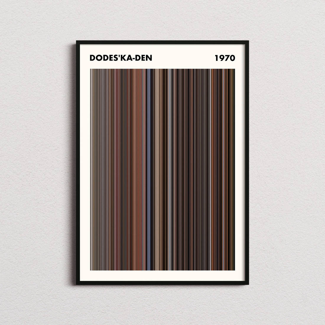 Dodes'ka-den Movie Barcode Poster - Simplified