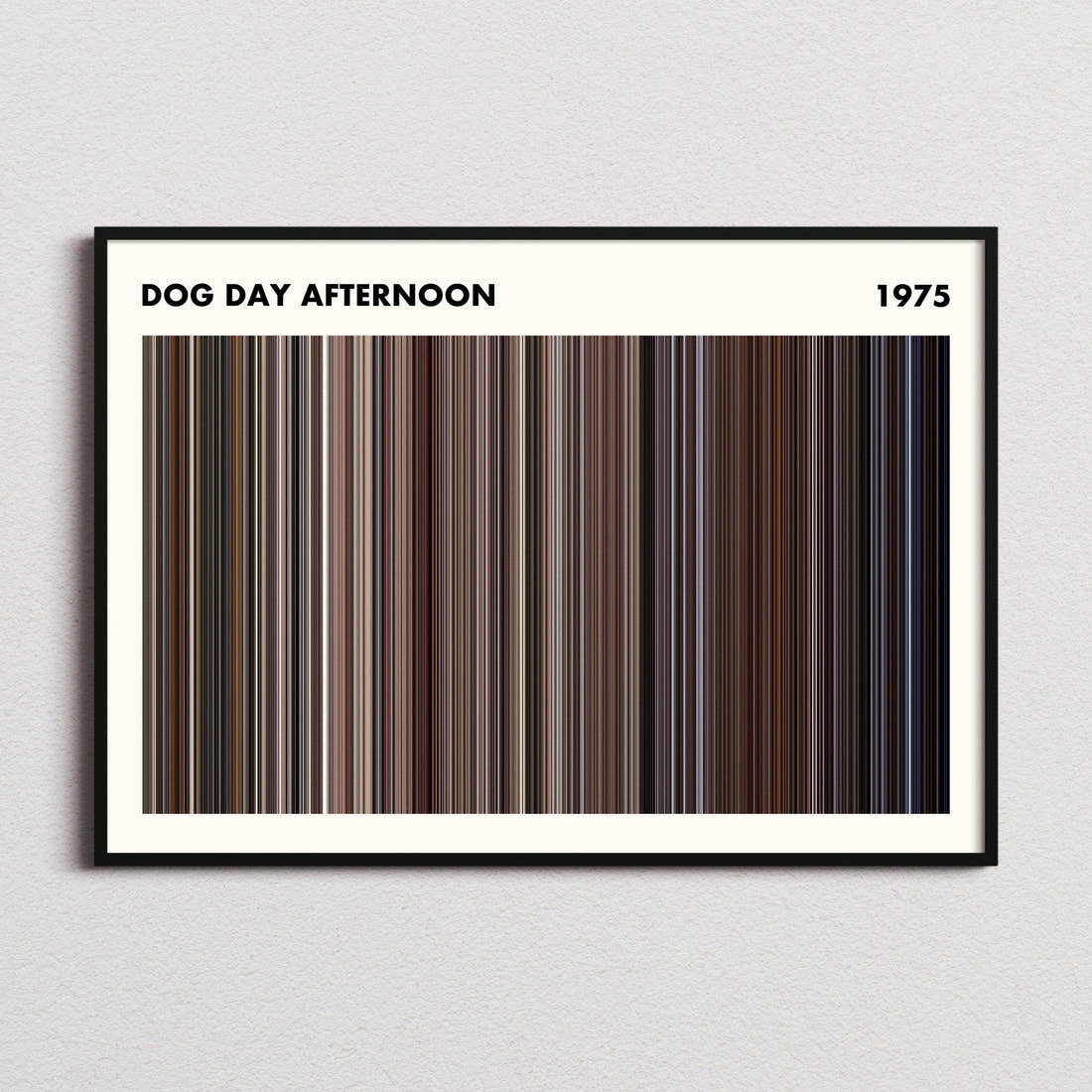Dog Day Afternoon Movie Barcode Poster - Simplified