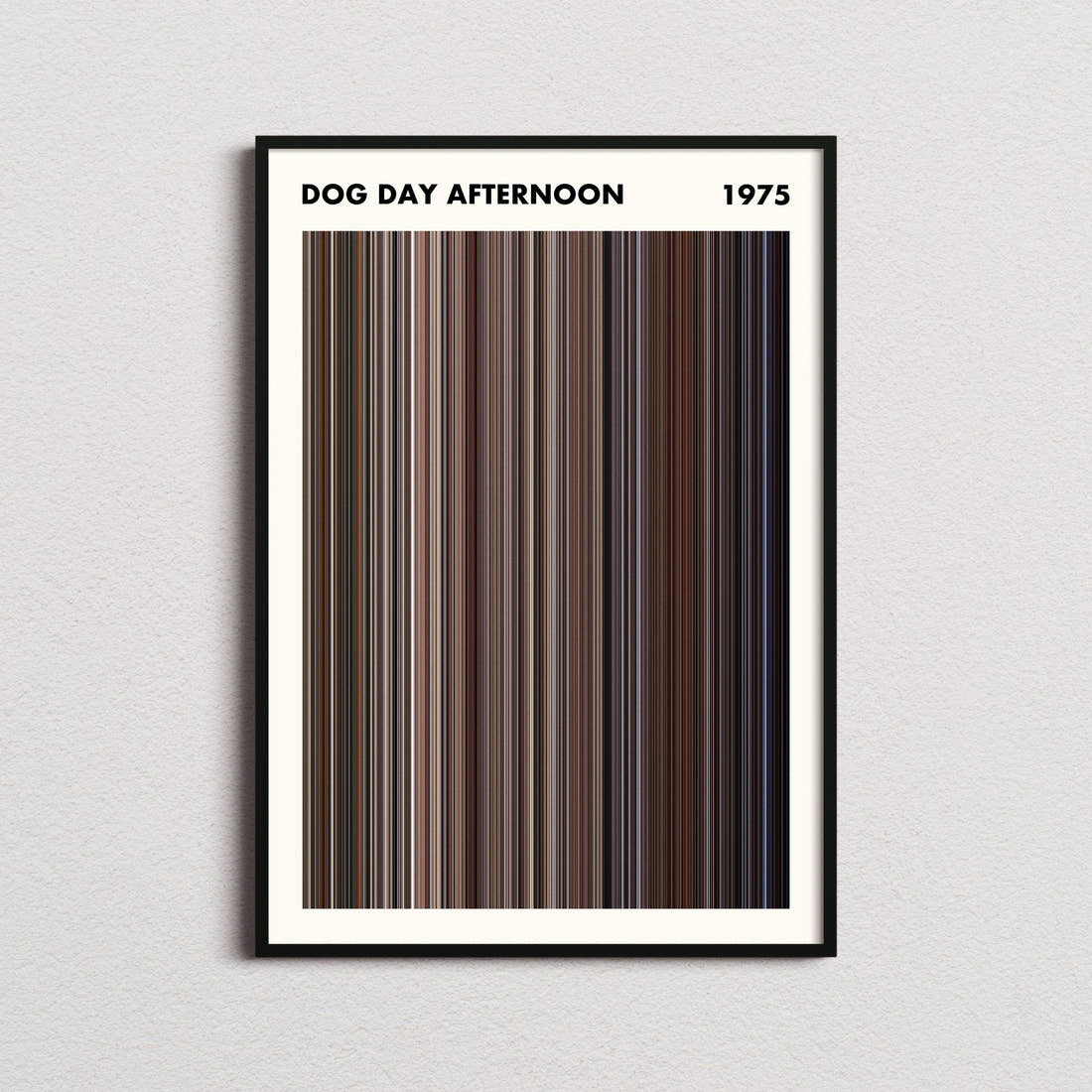 Dog Day Afternoon Movie Barcode Poster - Simplified