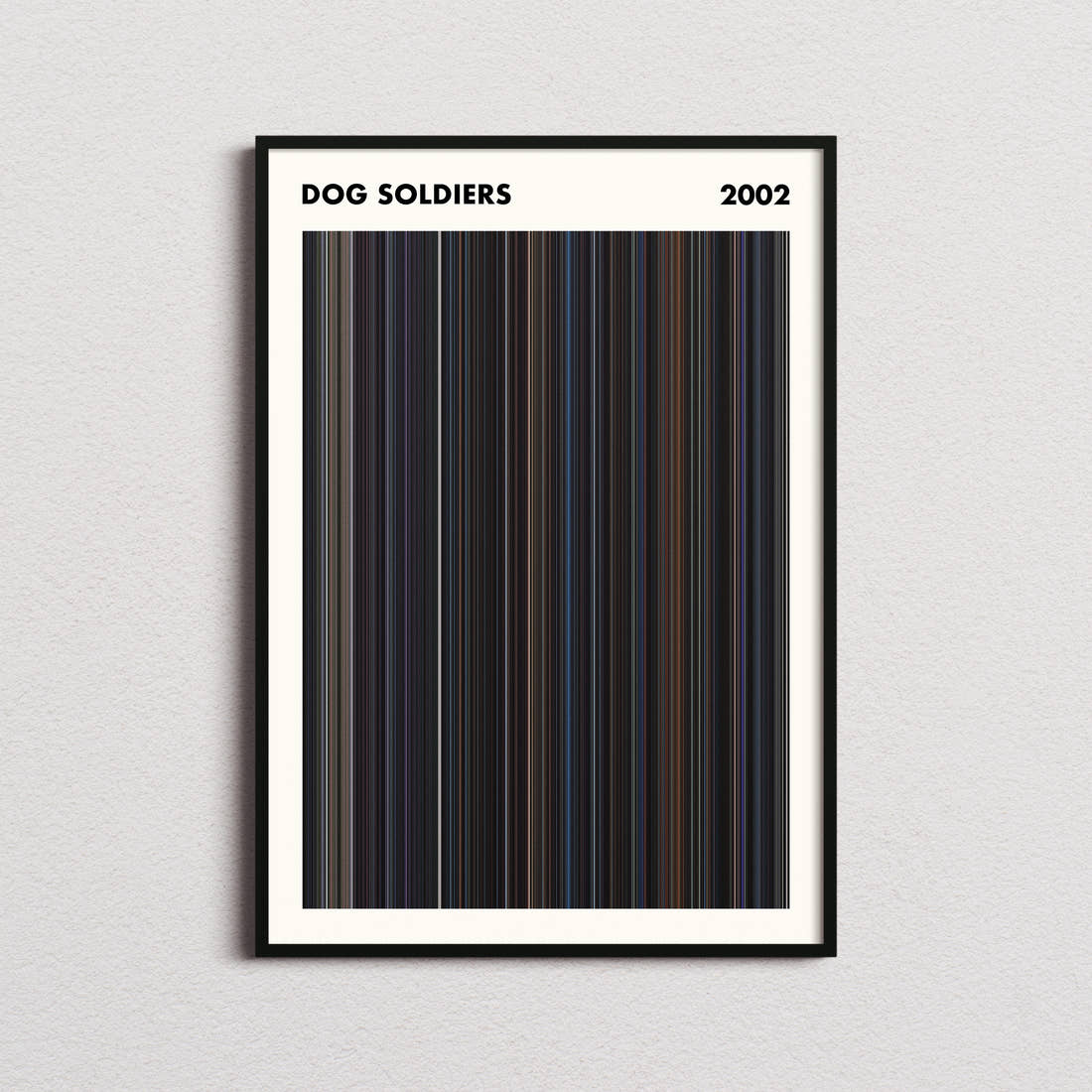 Dog Soldiers Movie Barcode Poster - Simplified