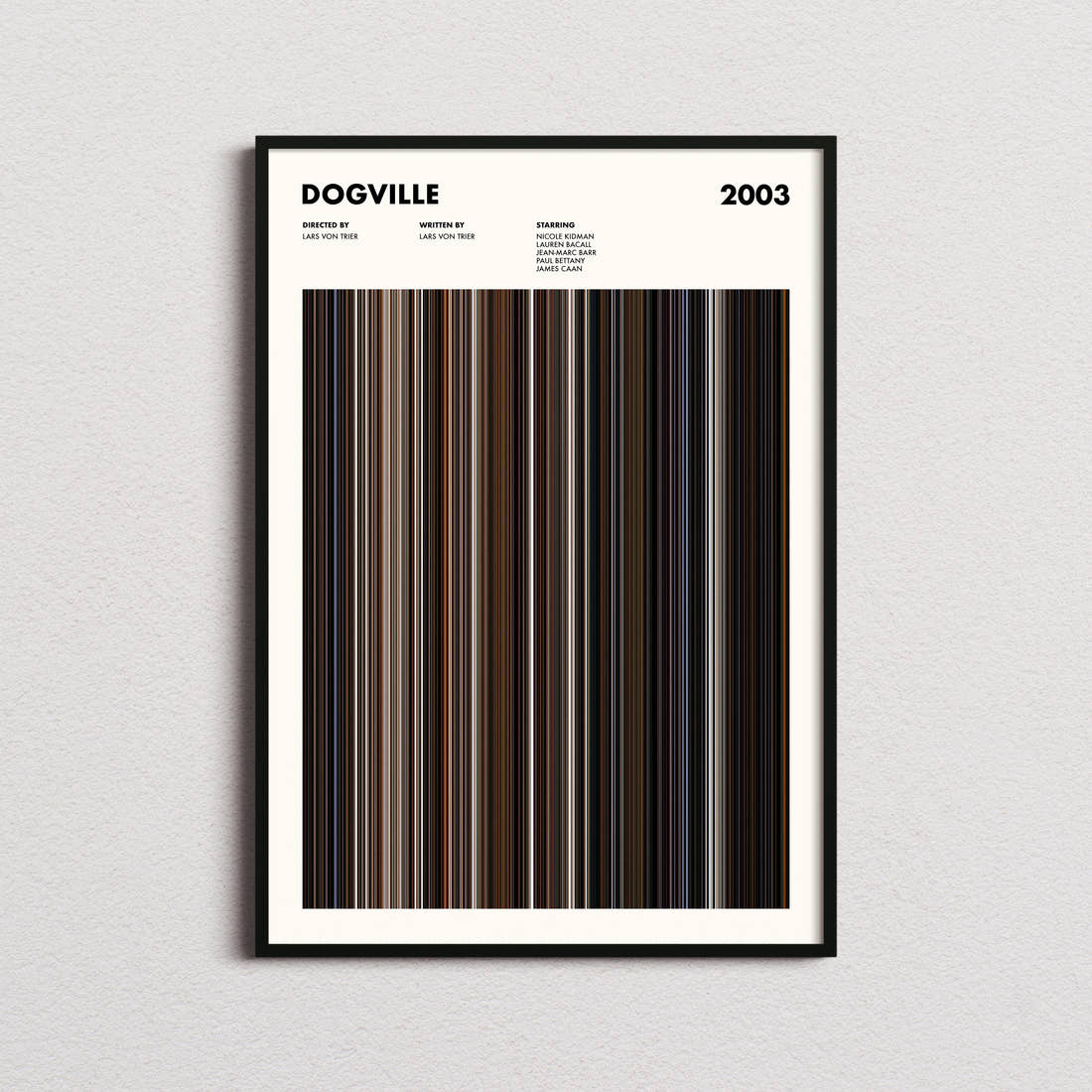 Dogville Movie Barcode Poster