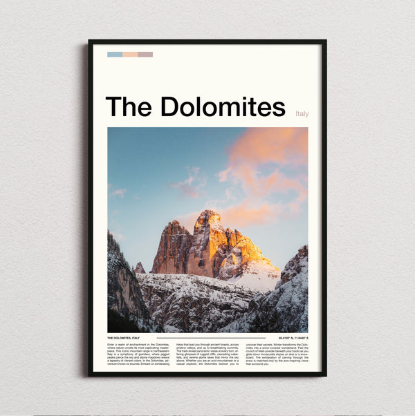Dolomites - Tre Cime Di Lavaredo - Travel Print