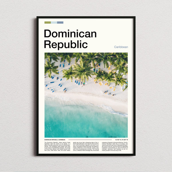 Dominican Republic - Beach From Above - Travel Print