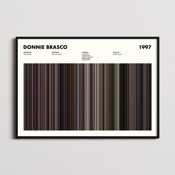 Donnie Brasco Movie Barcode Poster