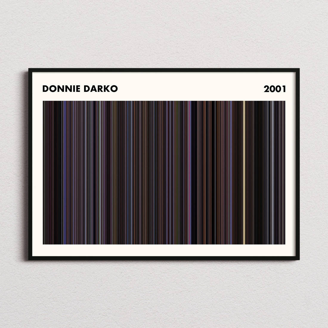 Donnie Darko Movie Barcode Poster - Simplified