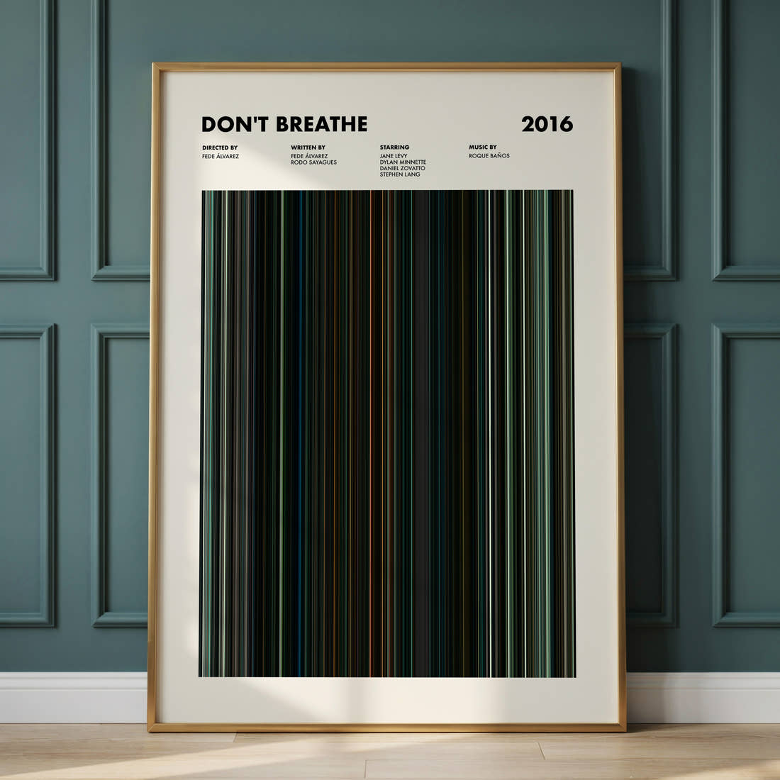 Don't Breathe Movie Barcode Poster