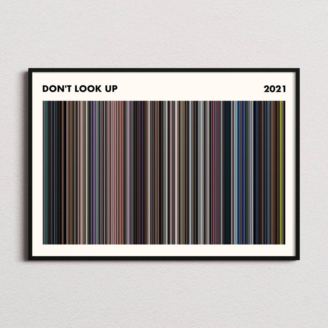 Dont Look Up Movie Barcode Poster - Simplified