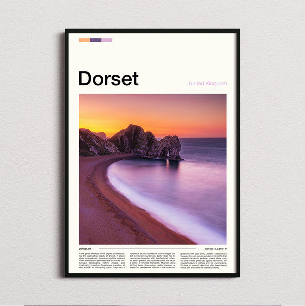 Dorset - Durdle Door At Sunset - Travel Print