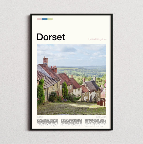 Dorset - Gold Hill - Travel Print