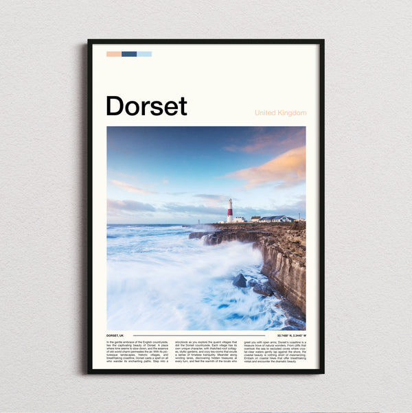 Dorset - Lighthouse On The Pier - Travel Print