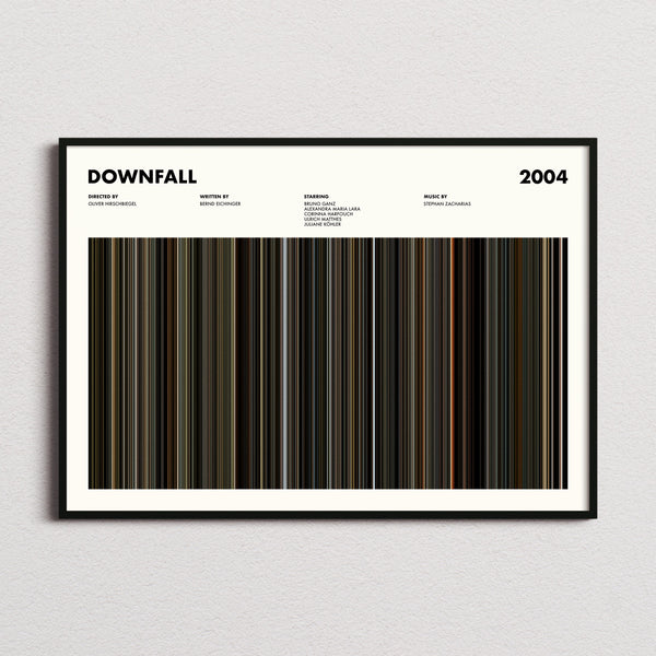 Downfall Movie Barcode Poster