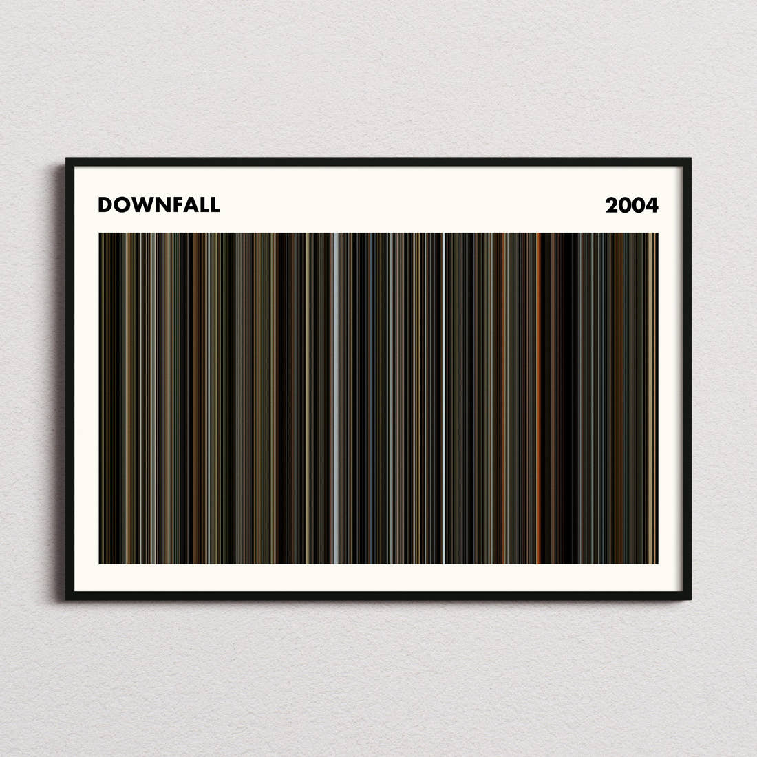 Downfall Movie Barcode Poster - Simplified
