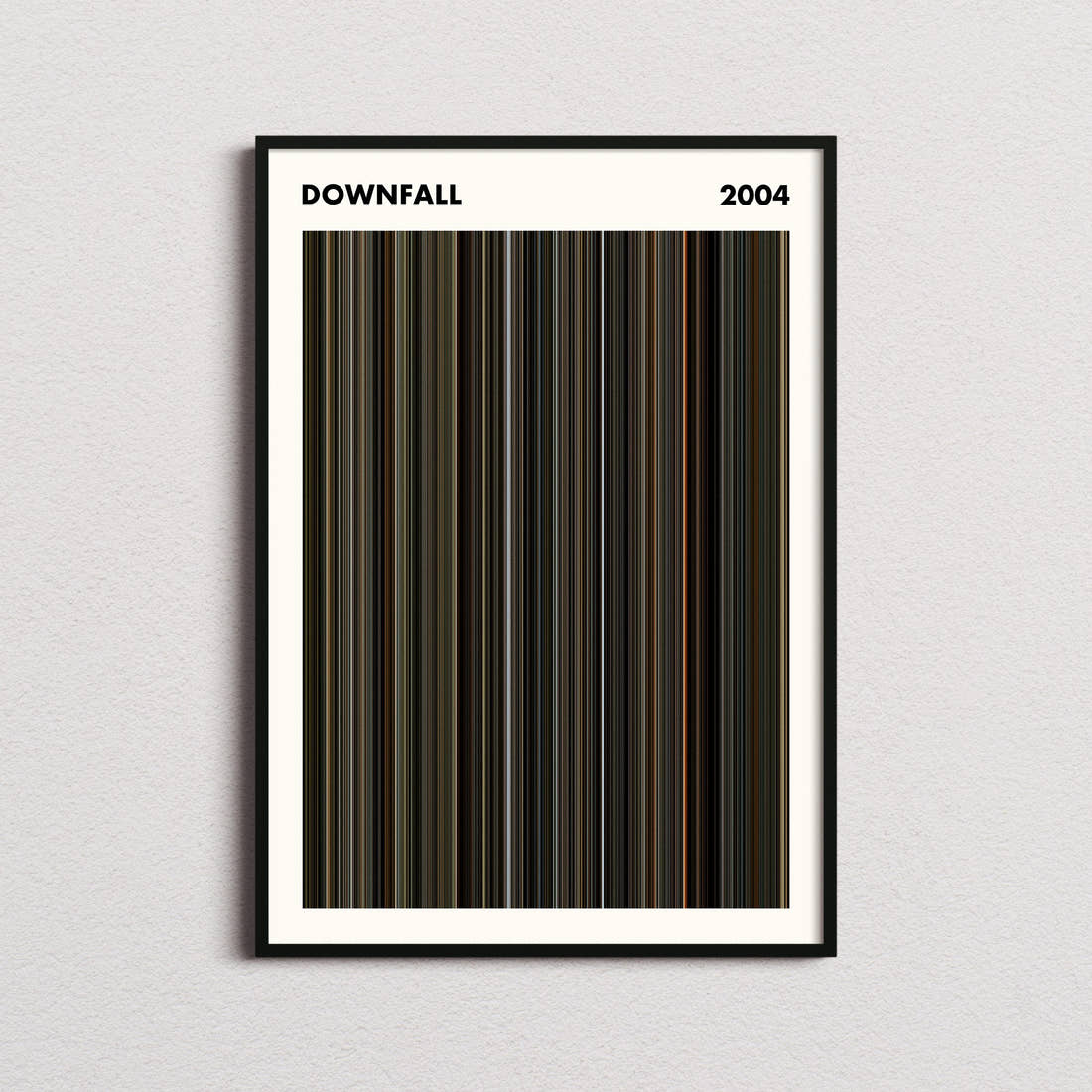 Downfall Movie Barcode Poster - Simplified