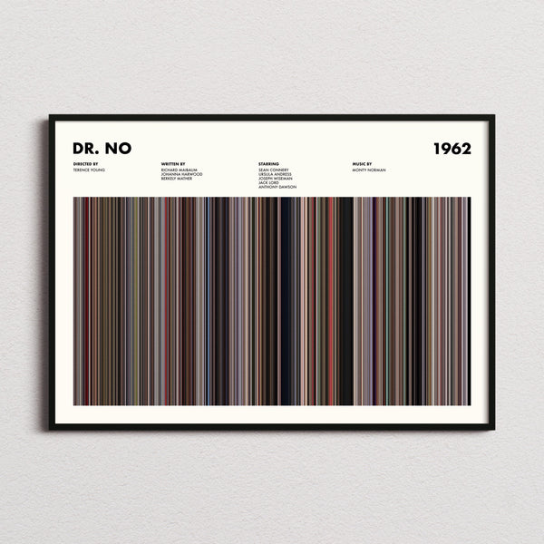 Dr No Movie Barcode Poster