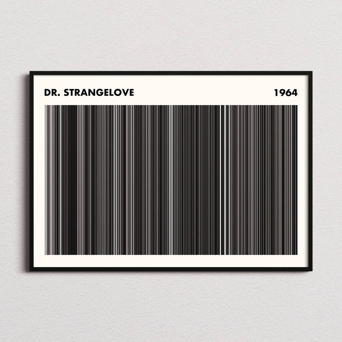 Dr. Strangelove Movie Barcode Poster - Simplified